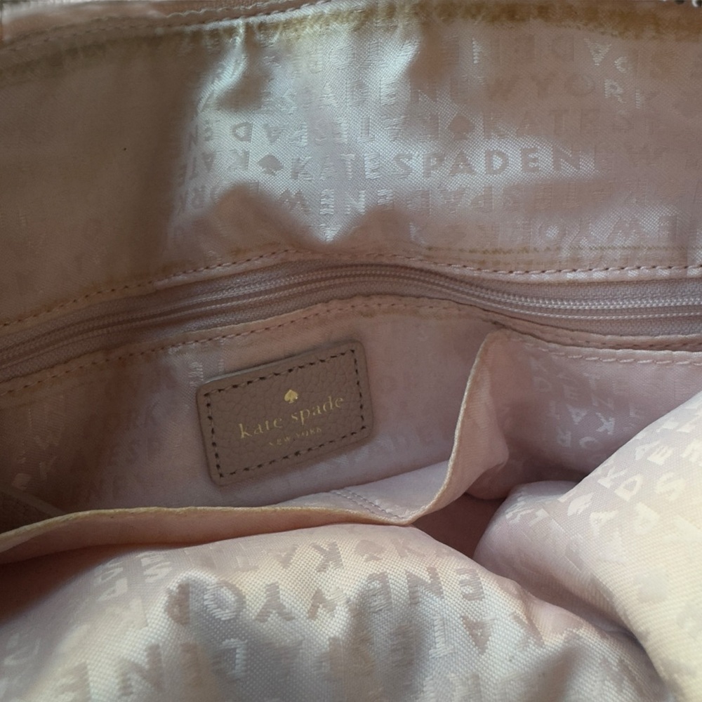 Kate Spade Larchmont Ave Small Penny Evangeline Satchel Bag Blush Pink No Strap - Picture 11 of 13